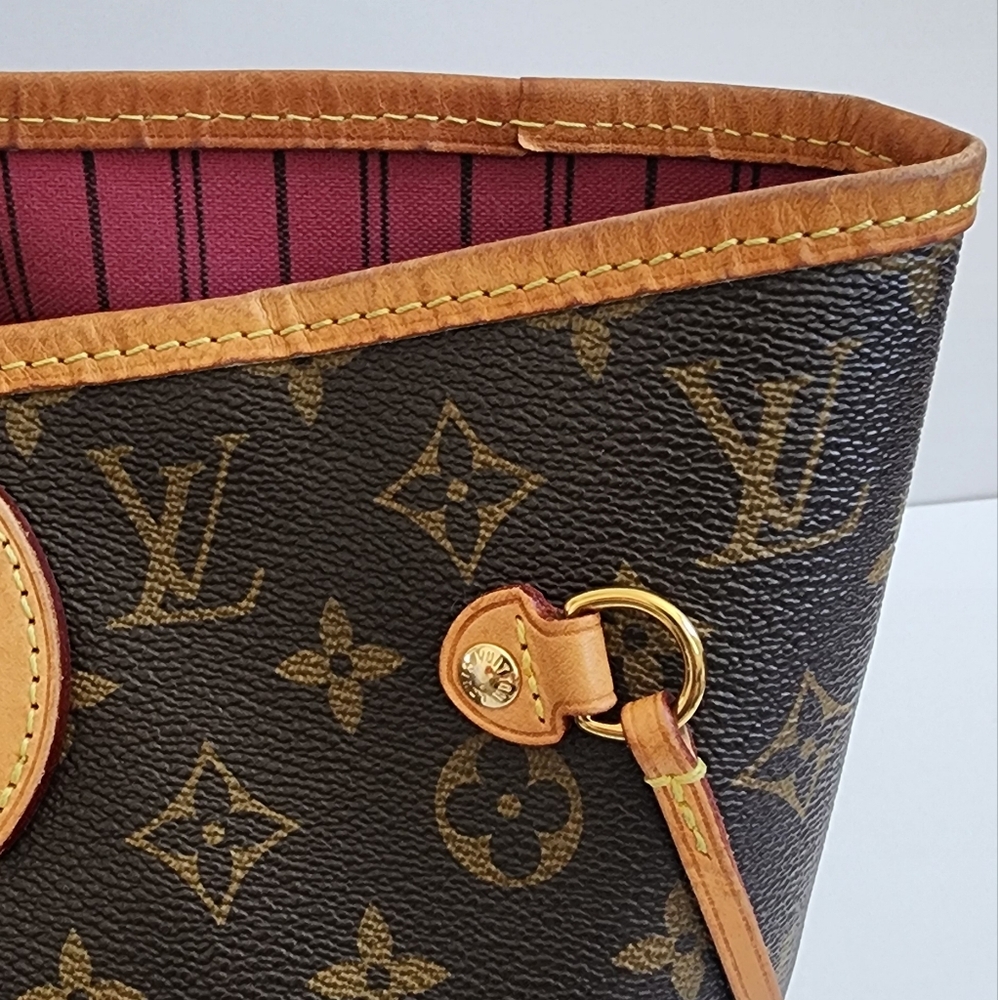 LOUIS VUITTON NEVERFULL MM MONOGRAM PIVOINE TOTE - Picture 14 of 16